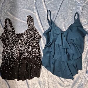 VENUS Black and Teal Women's Bikinis